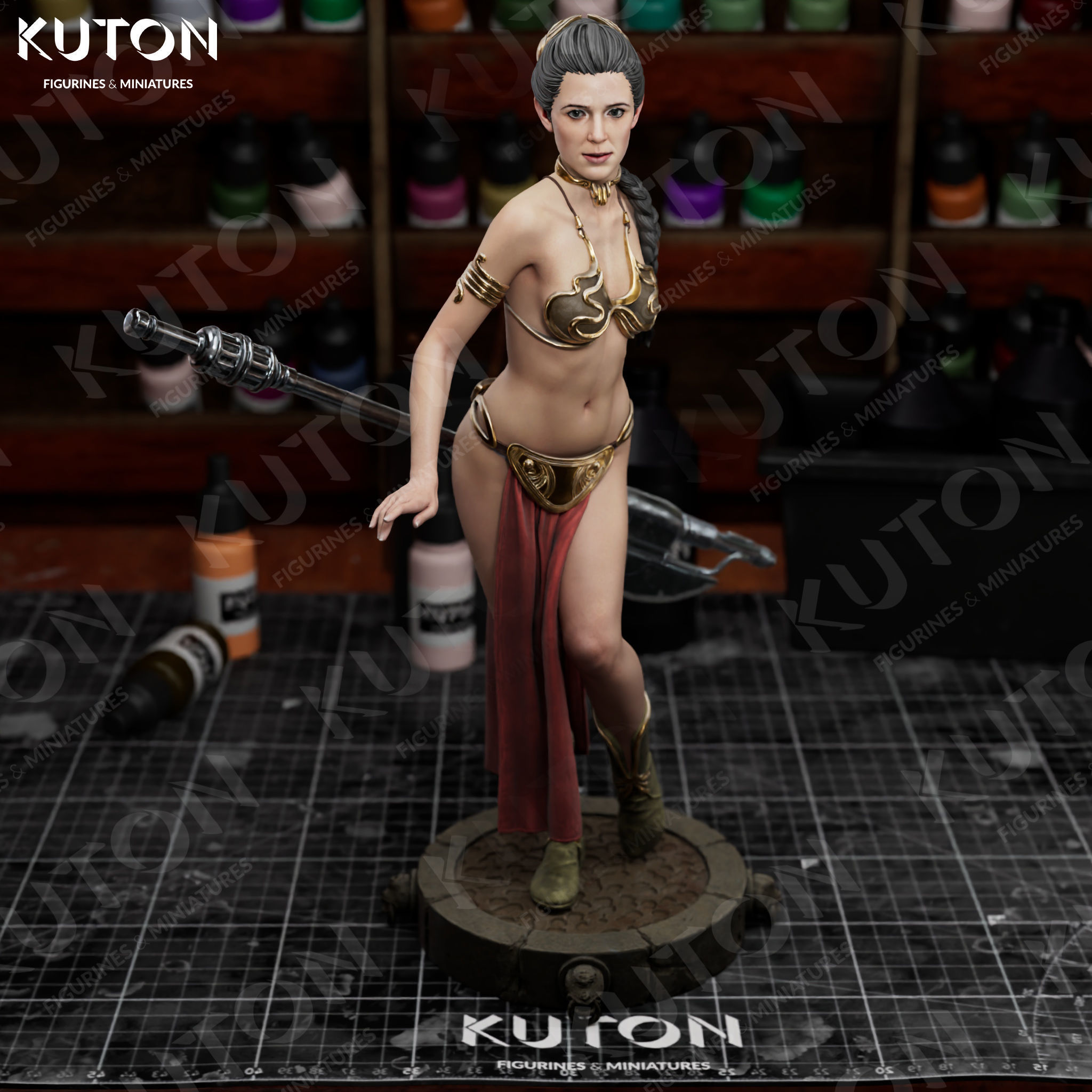 Princess Leia 3D print model_7