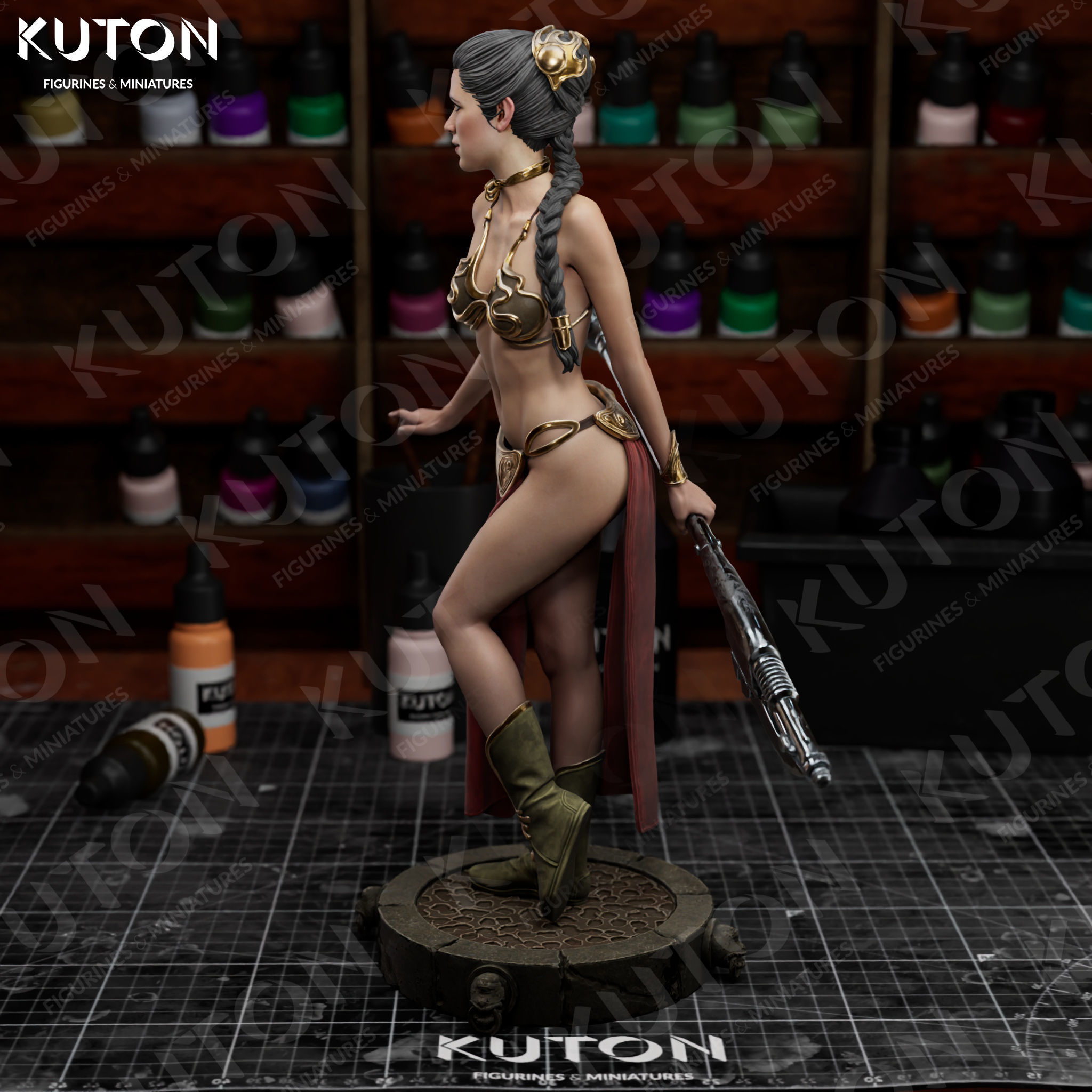 Princess Leia 3D print model_3