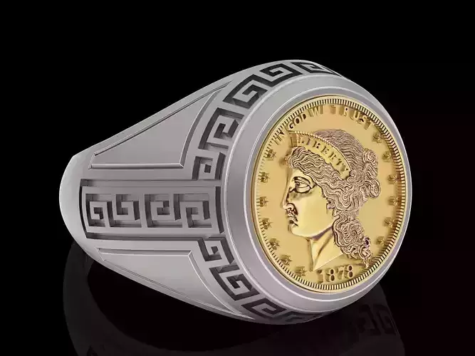 1879-S Morgan Silver Dollar Coin jewelry printable Ring