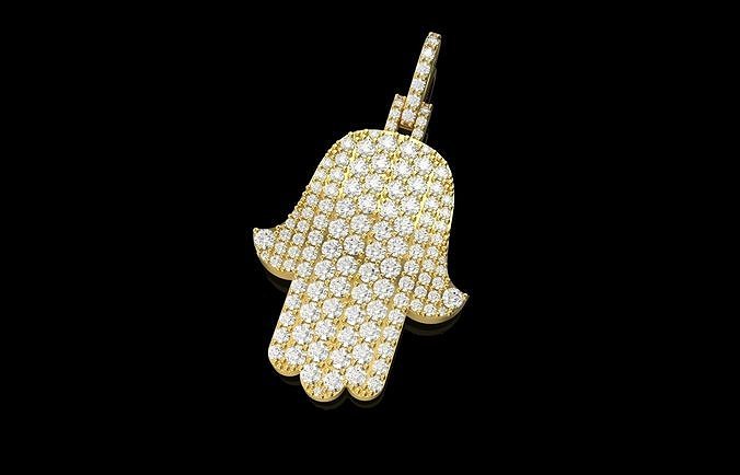 Number 14 Hamsa 3D print model
