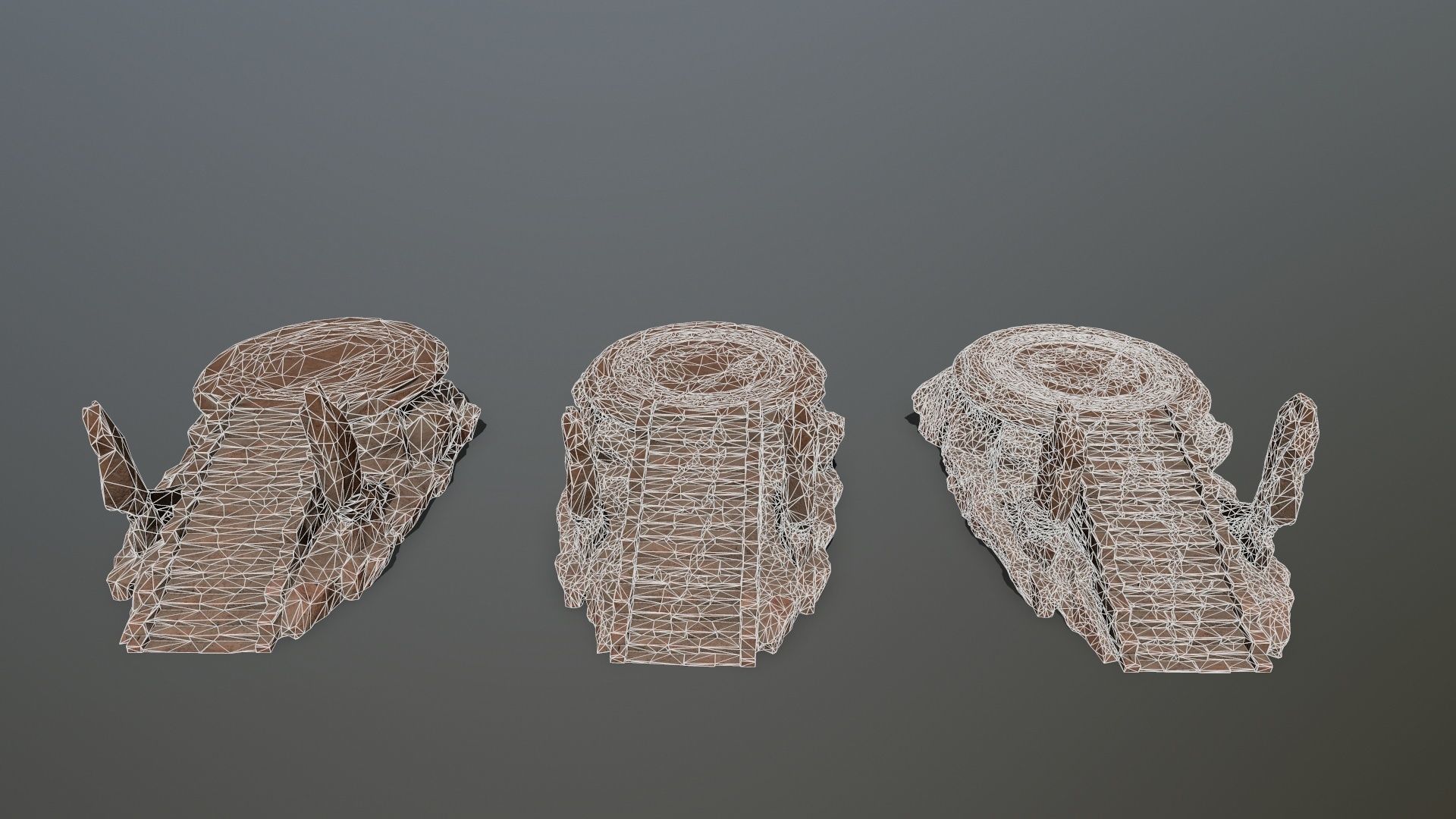 temple Low-poly 3D model_16