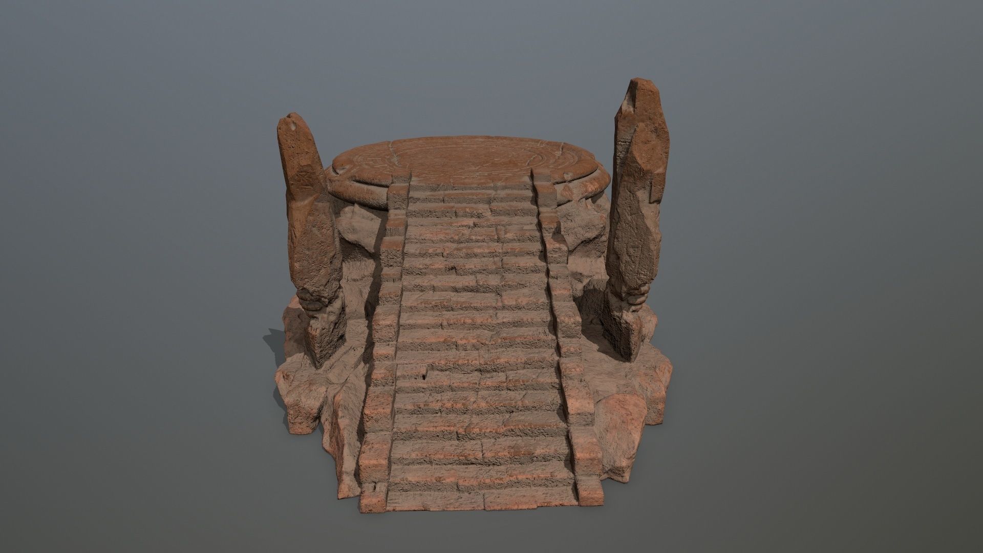 temple Low-poly 3D model_10