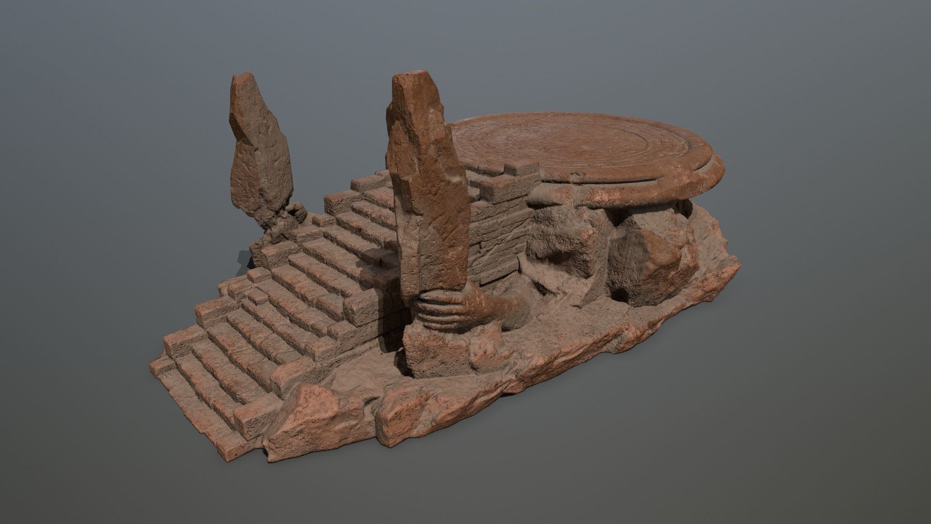 temple Low-poly 3D model_14