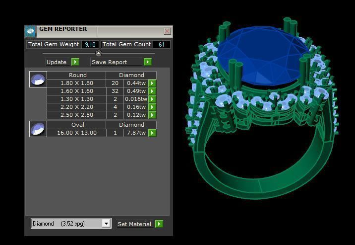 ruby wedding ring 3D print model_13