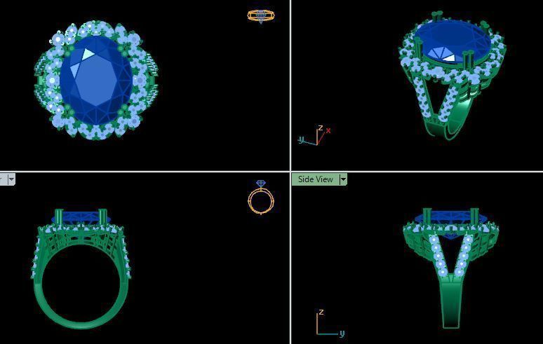 ruby wedding ring 3D print model_11