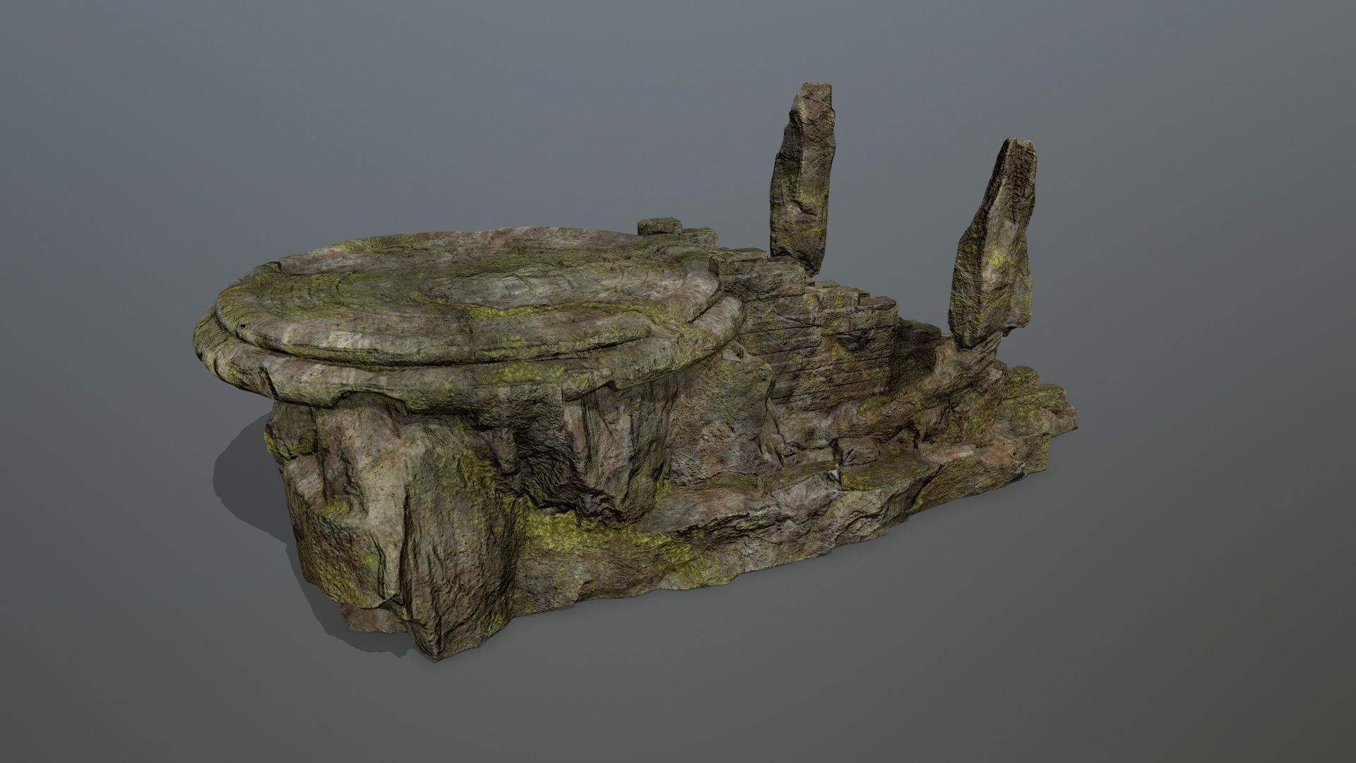 temple Low-poly 3D model_5