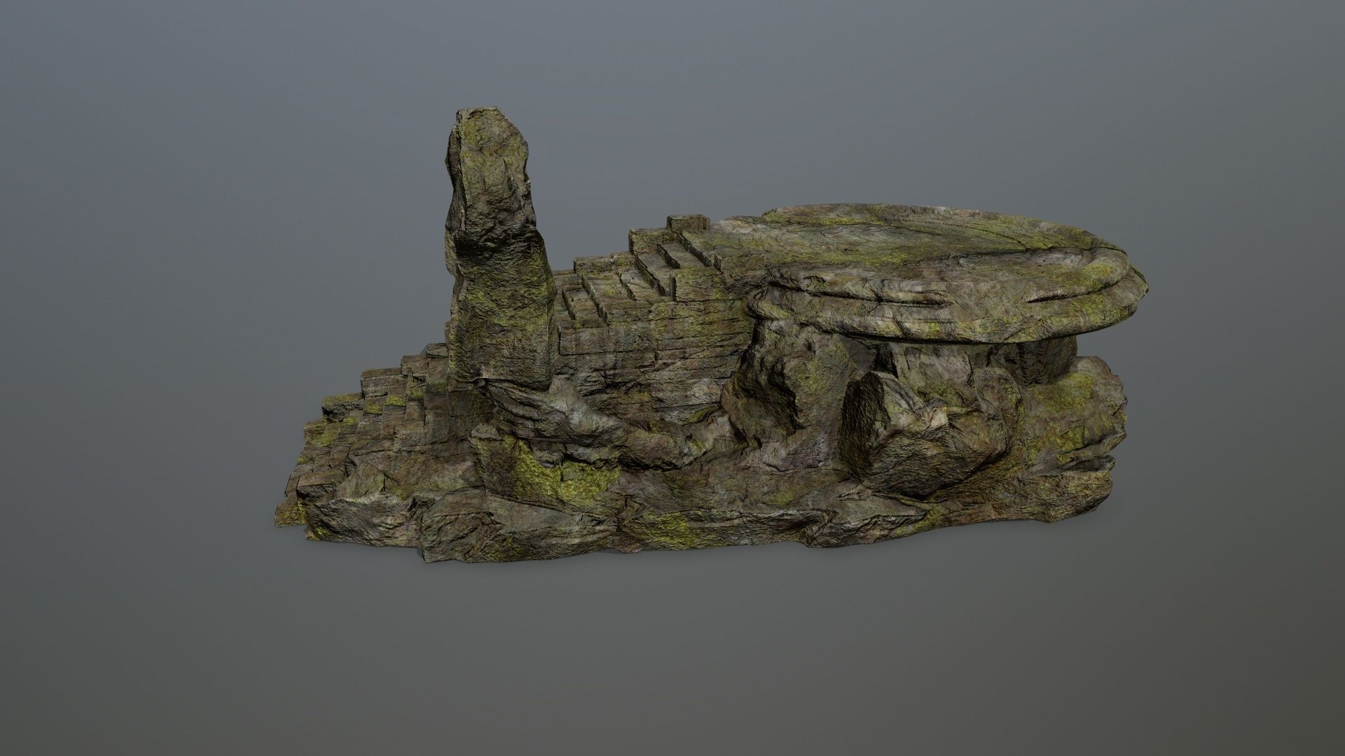 temple Low-poly 3D model_9