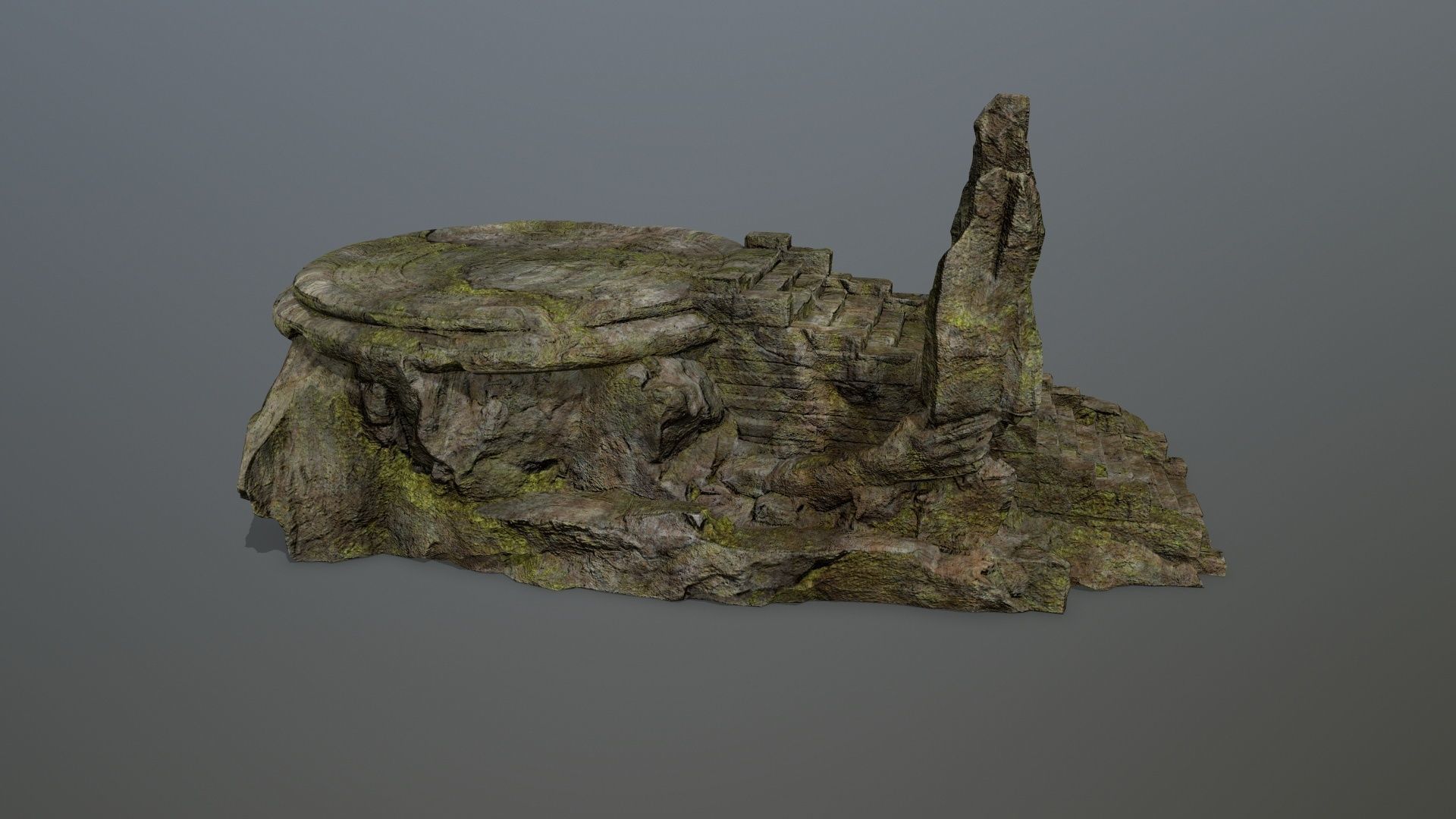 temple Low-poly 3D model_4