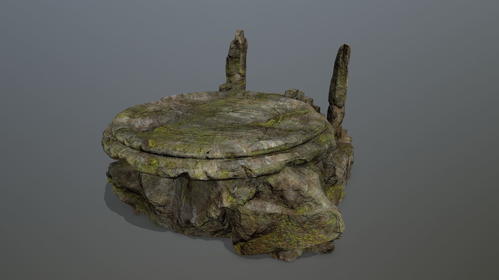 temple Low-poly 3D model_6