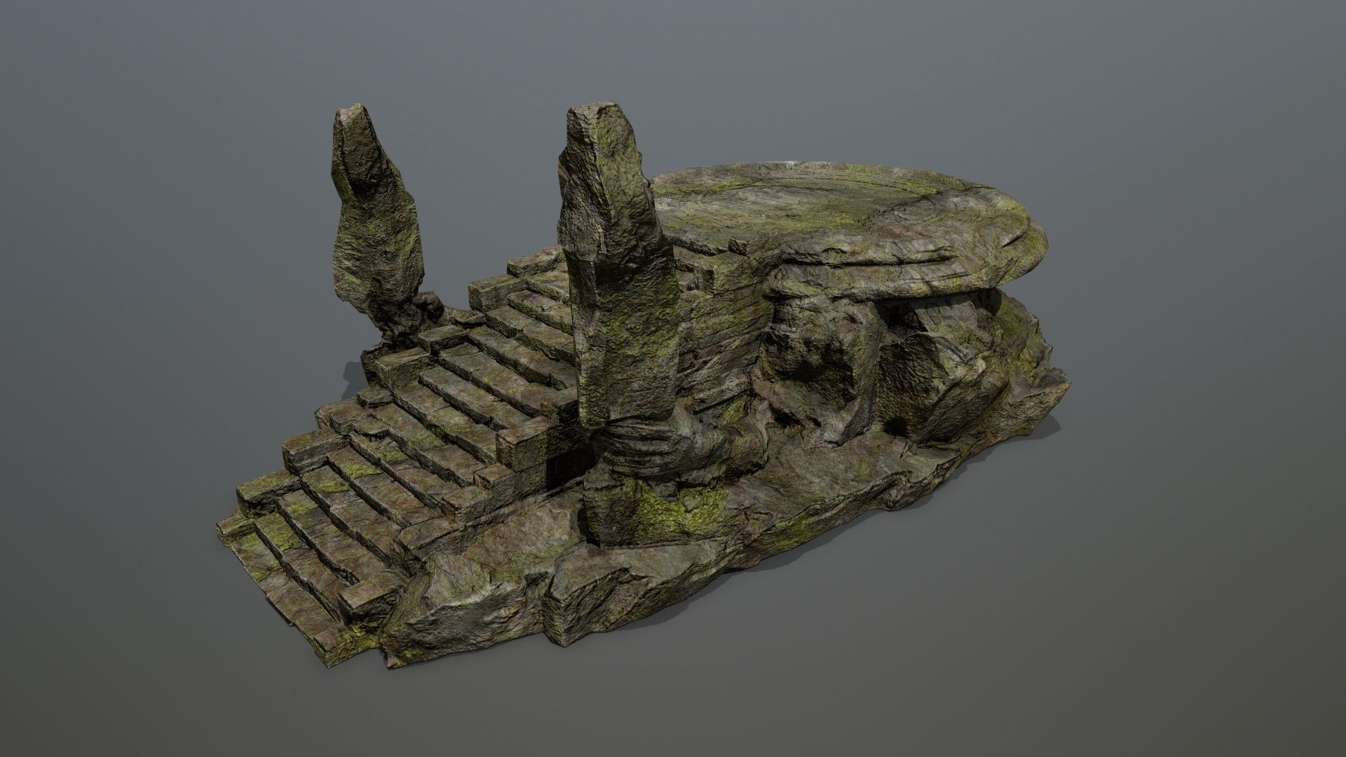 temple Low-poly 3D model_2