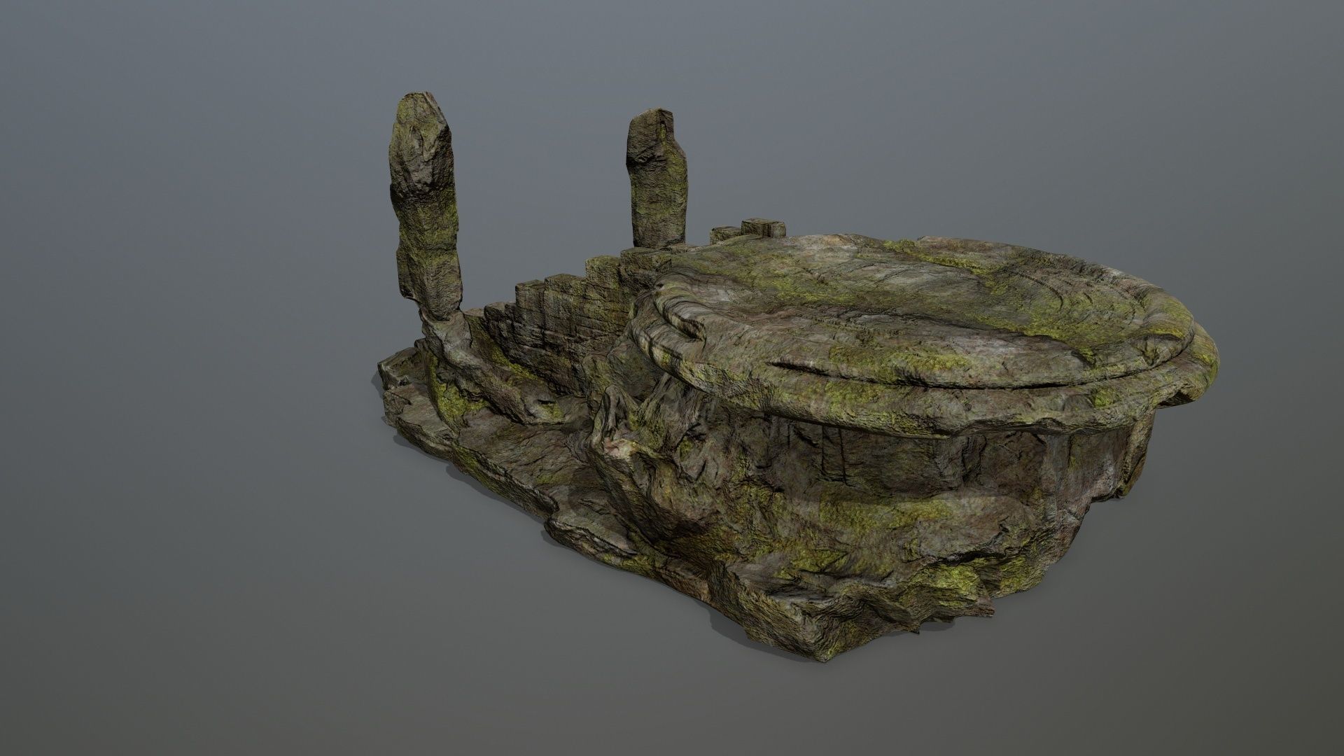 temple Low-poly 3D model_8