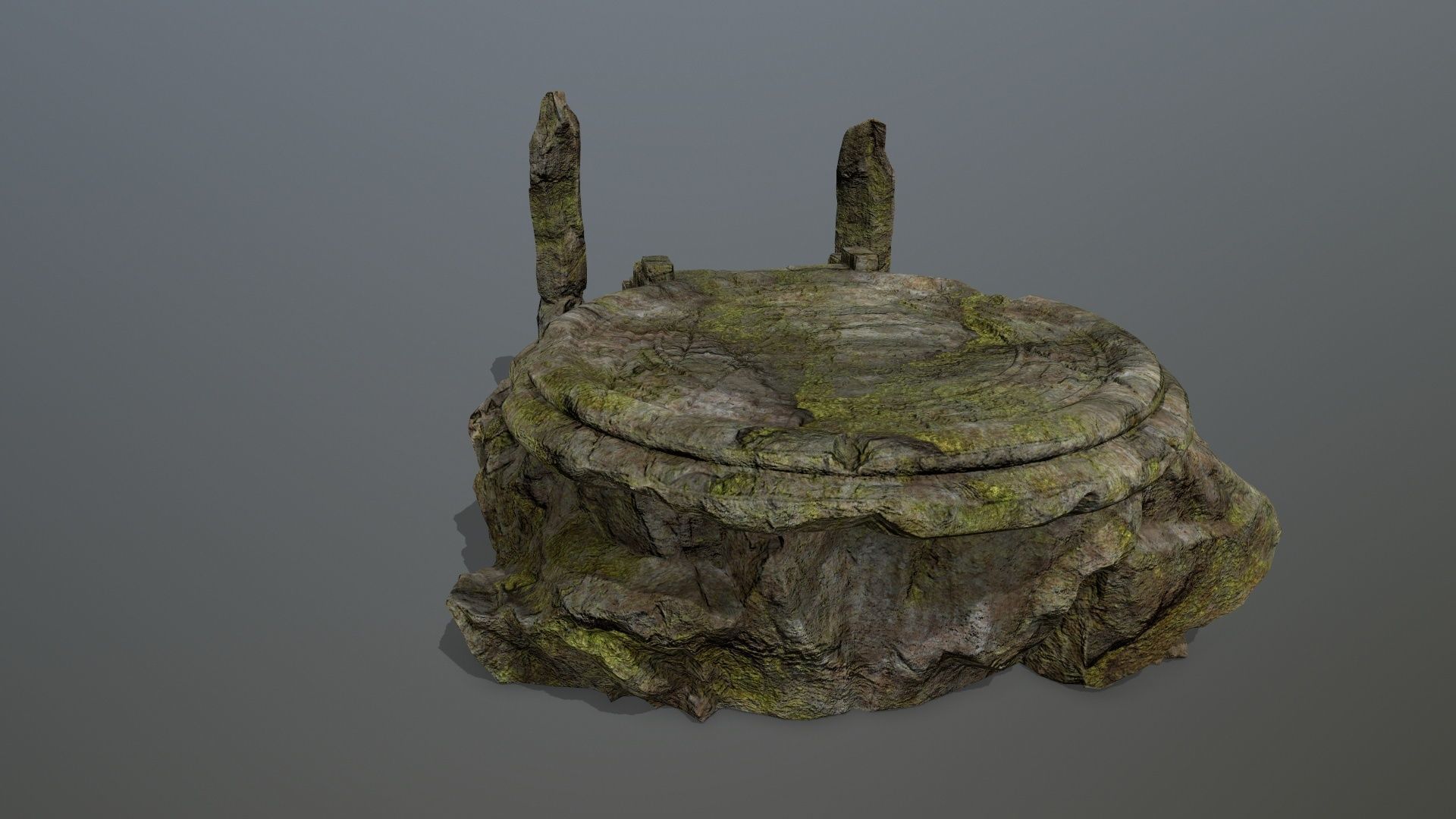 temple Low-poly 3D model_7