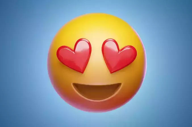 Emoji Smiling Face with Heart-Eyes