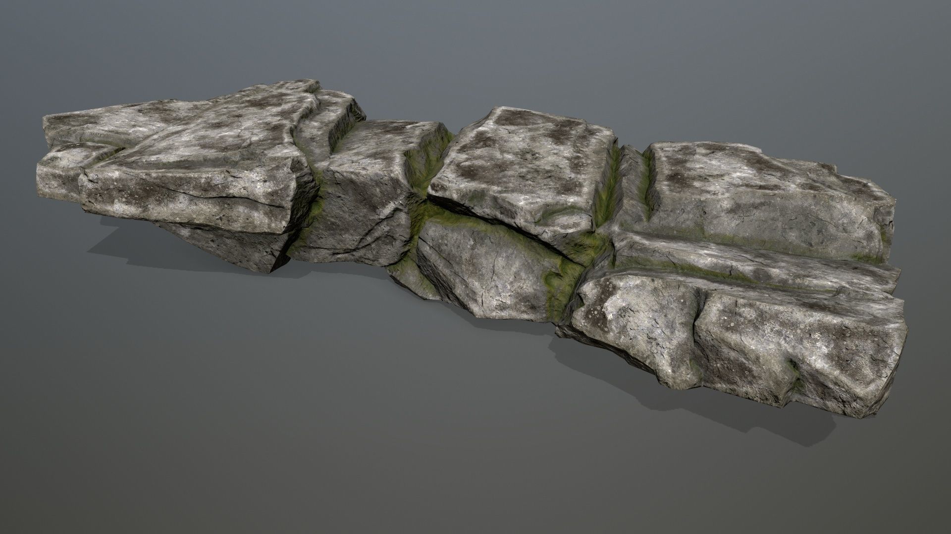 rocks Low-poly 3D model_4