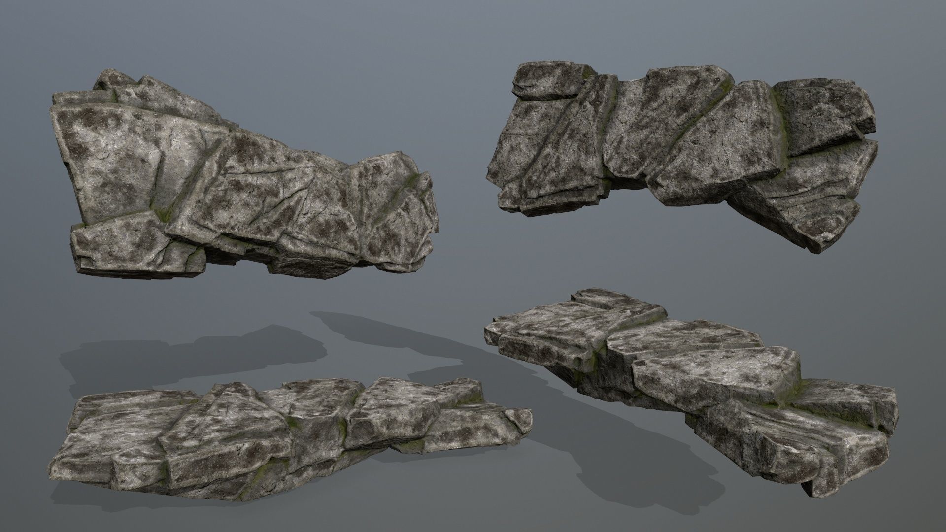 rocks Low-poly 3D model_11