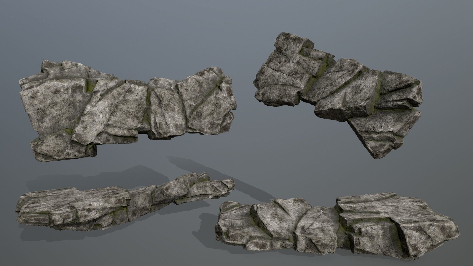 rocks Low-poly 3D model_12