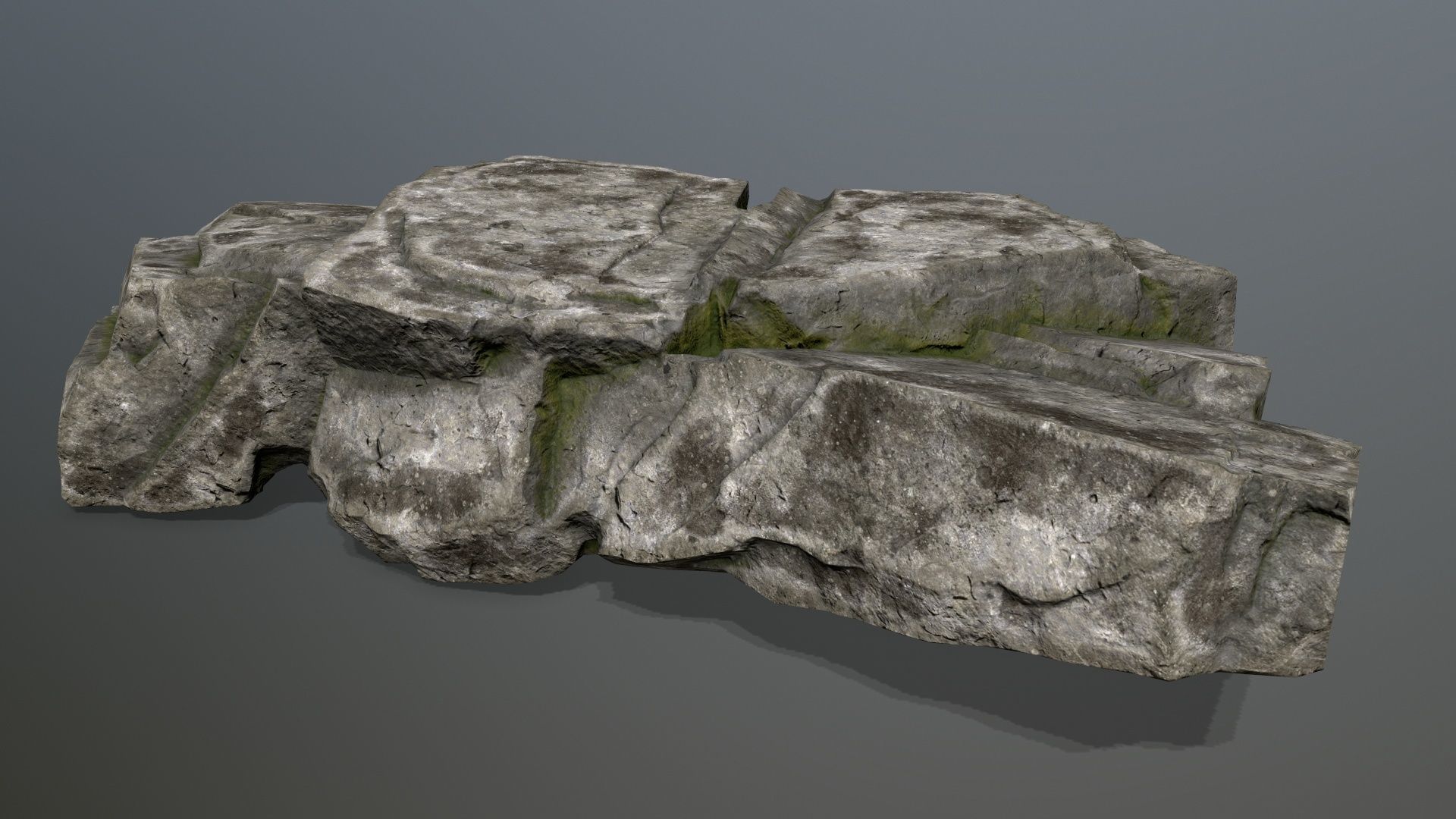 rocks Low-poly 3D model_3