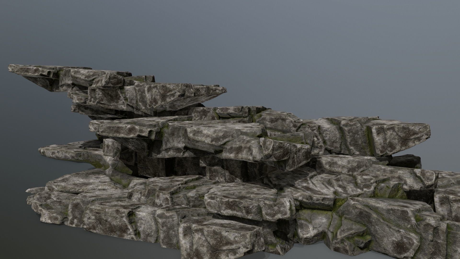 rocks Low-poly 3D model_1