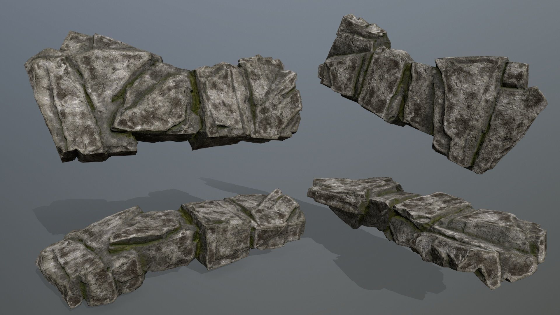 rocks Low-poly 3D model_10