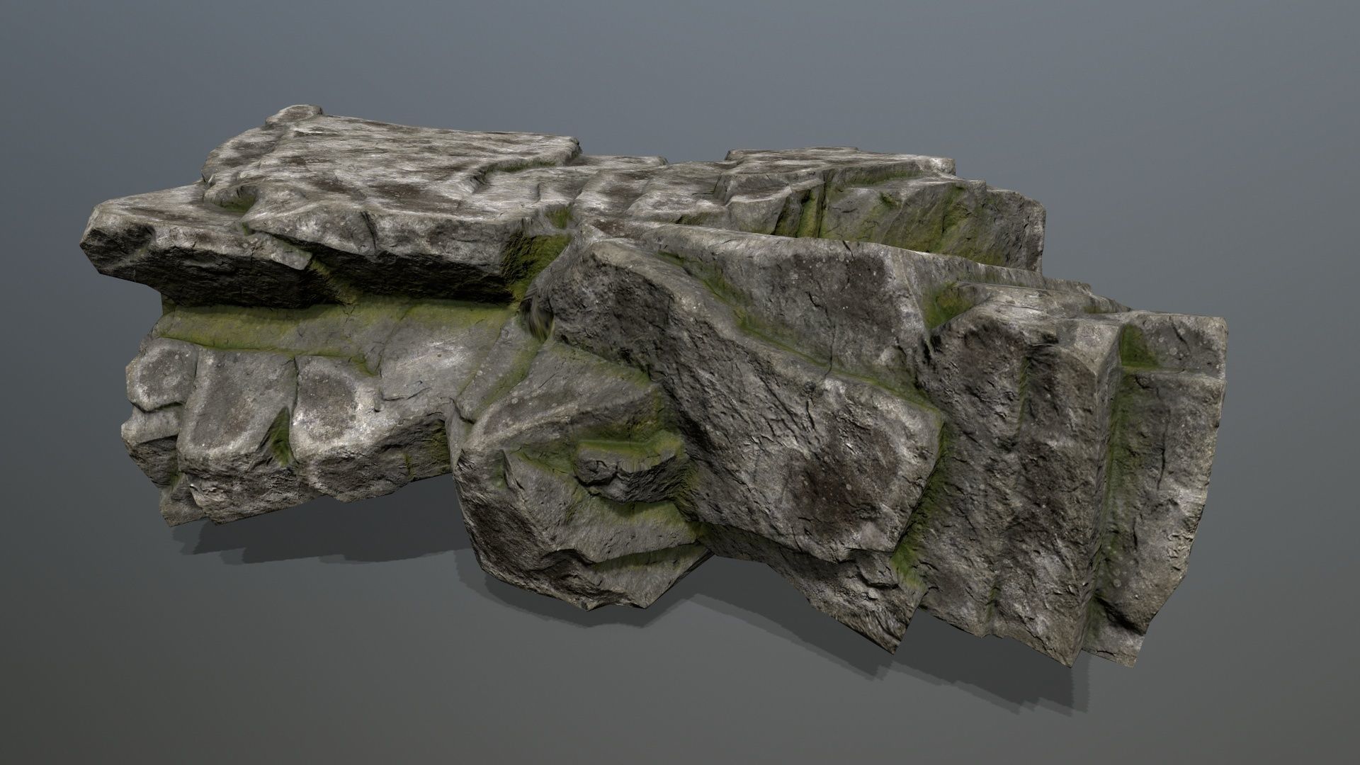 rocks Low-poly 3D model_2