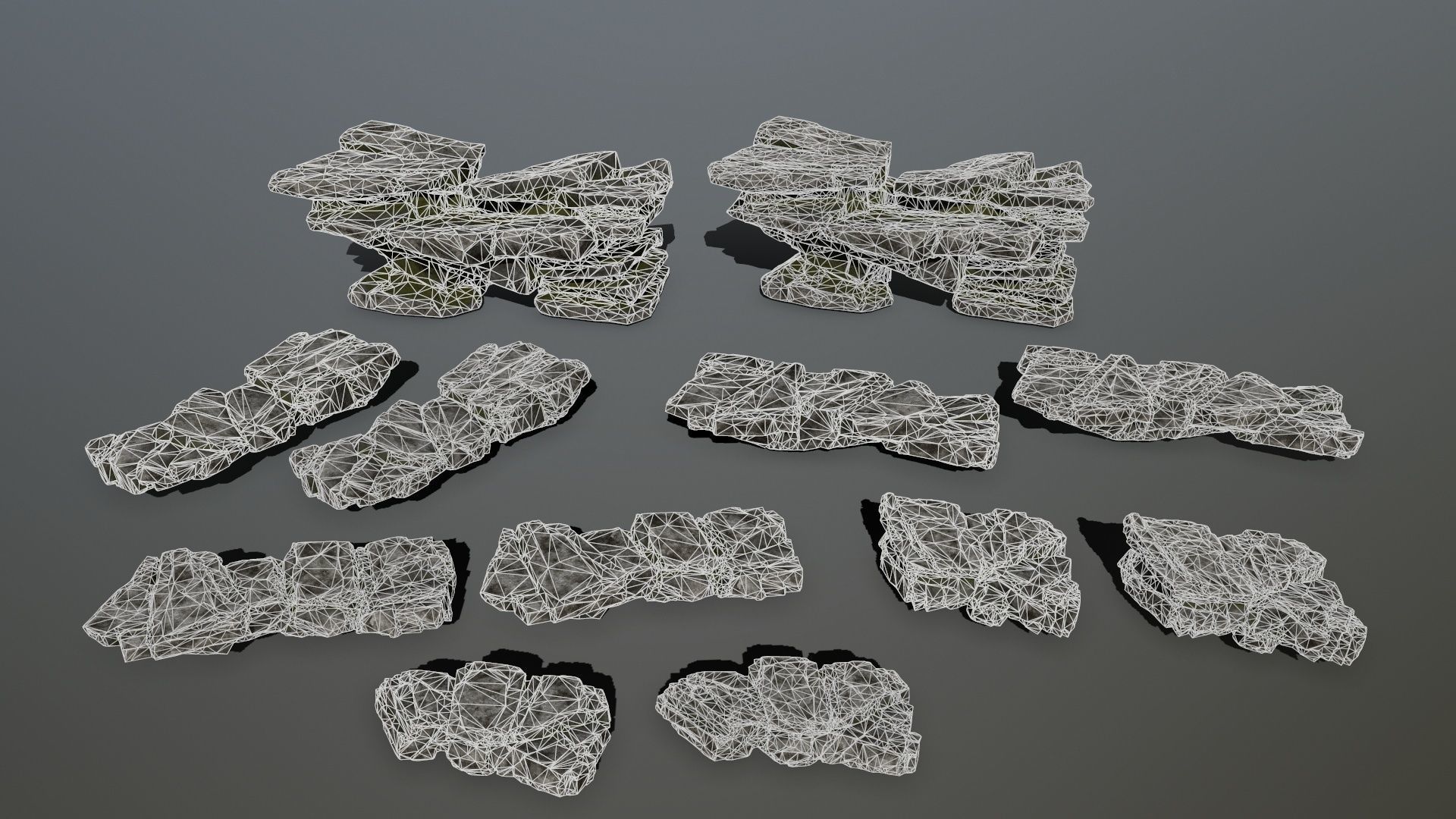 rocks Low-poly 3D model_15