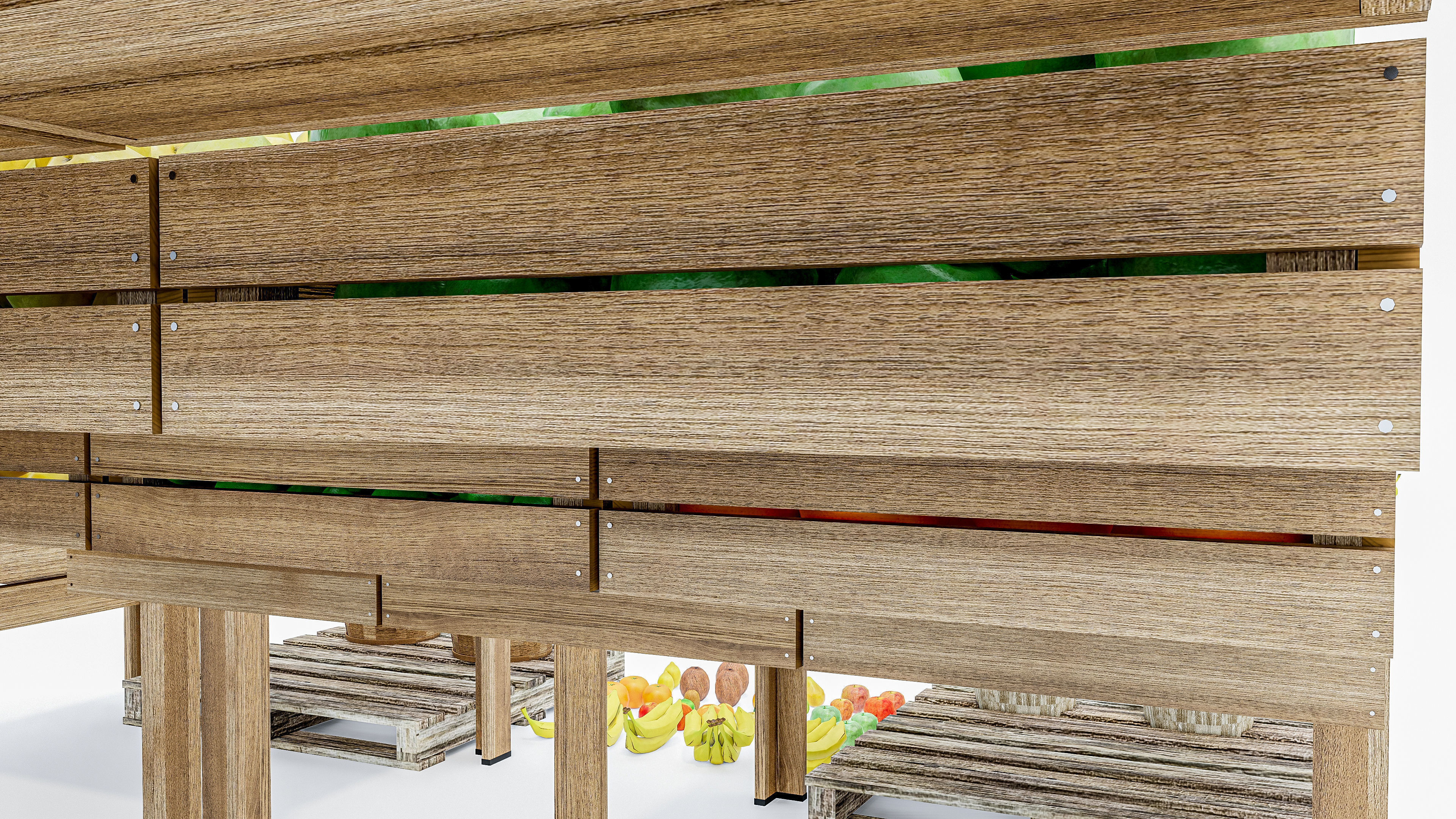 Fruits and vegetables Supermarket Grocery store 3D model_18