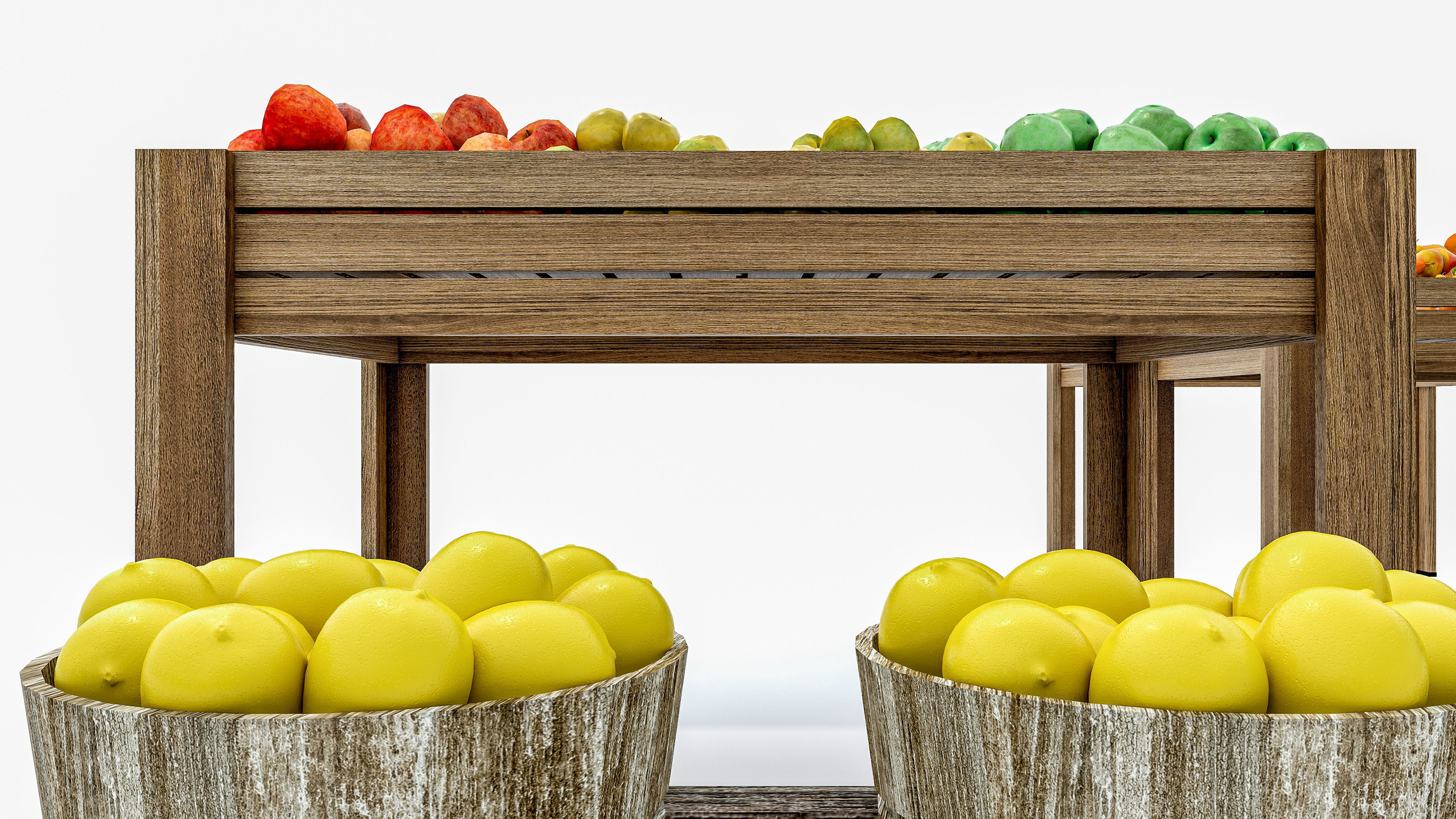 Fruits and vegetables Supermarket Grocery store 3D model_22