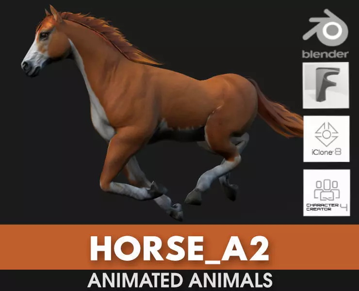Horse A2 3D model