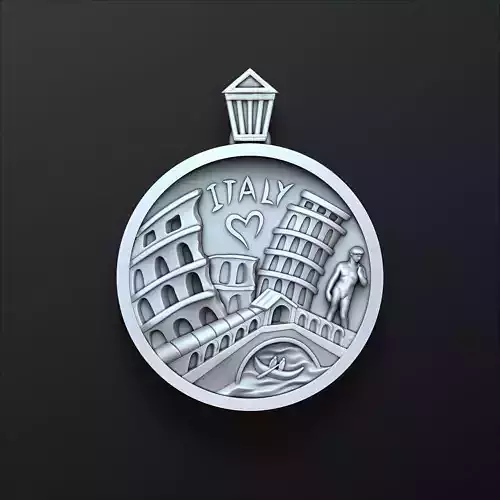 Italy Rome Pendant 3D print model