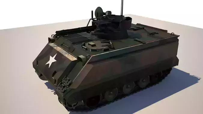 M-163 VADS Low-poly 3D model