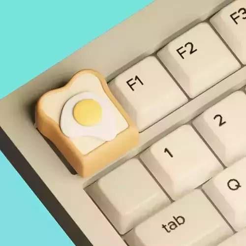 Breakfast egg keycap Cherry MX
