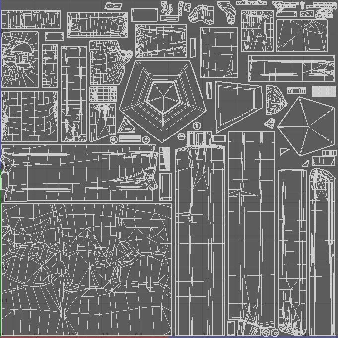 Fantasy Door Low-poly 3D model_6