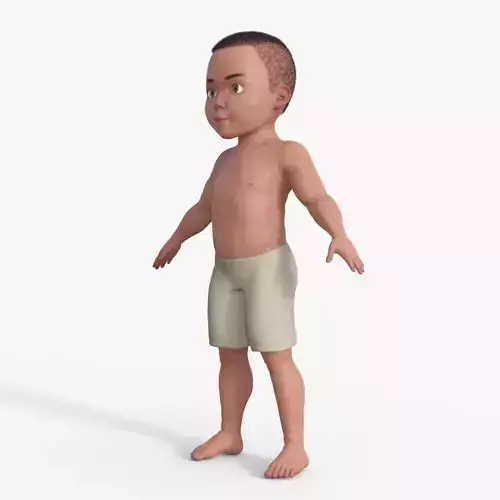 Cartoon Boy Rigged