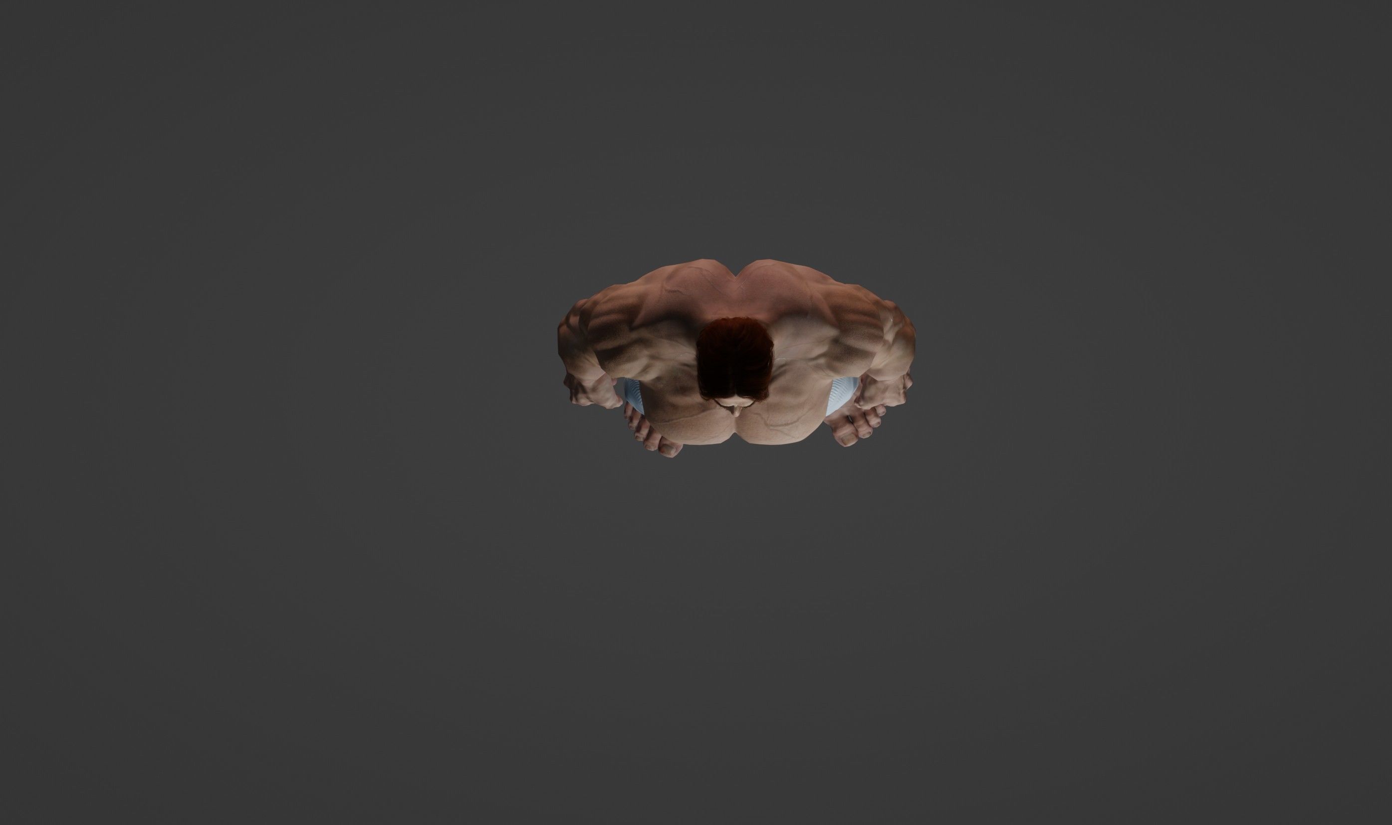 Huge strong man 3D model_4