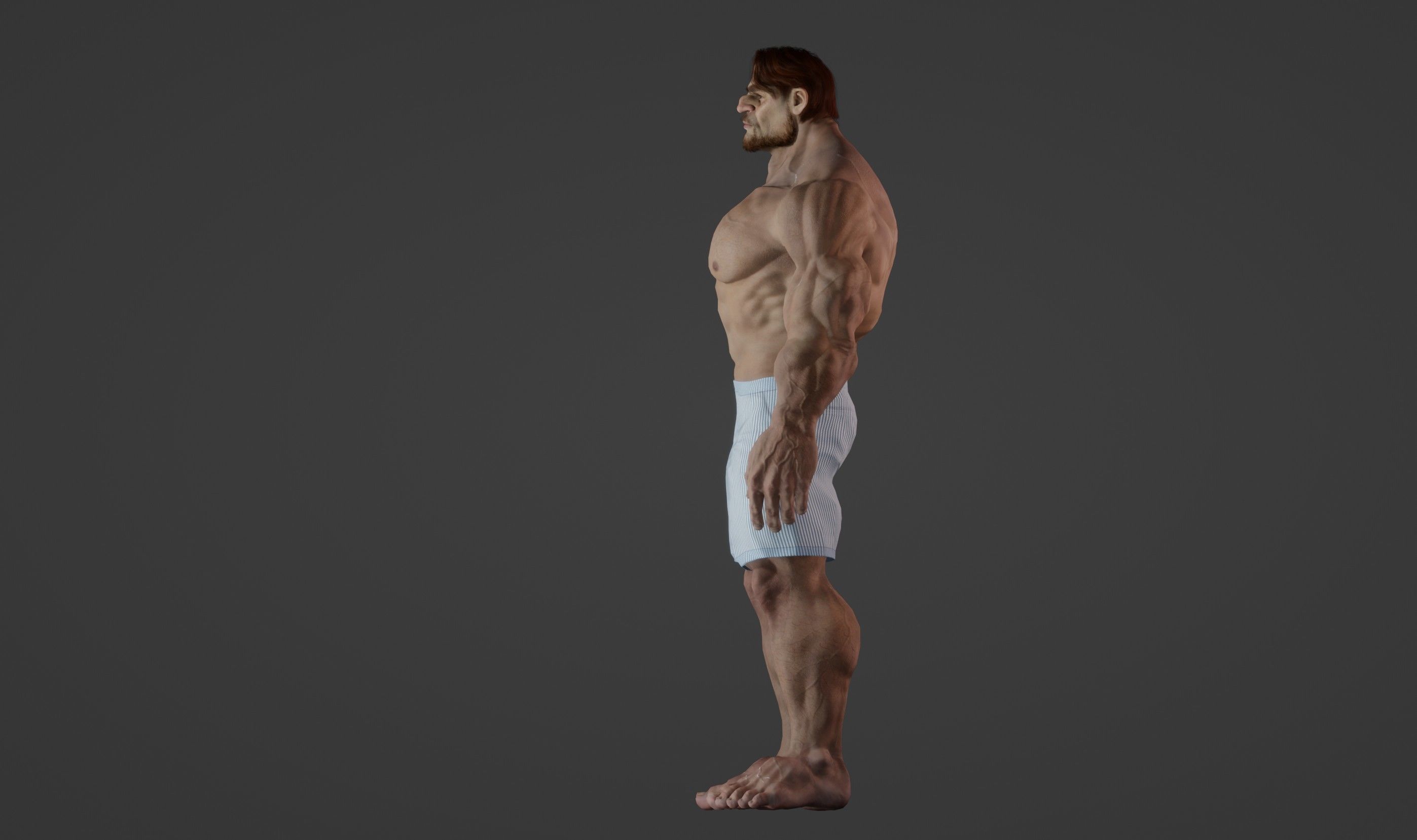 Huge strong man 3D model_3