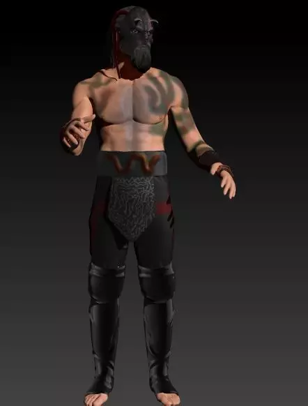 LUCHASAURUS AEW FANART 3D print model_0