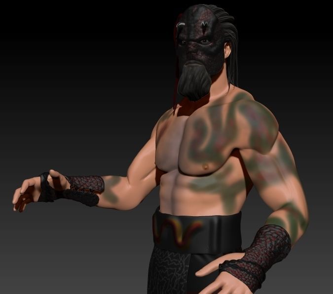 LUCHASAURUS AEW FANART 3D print model_2