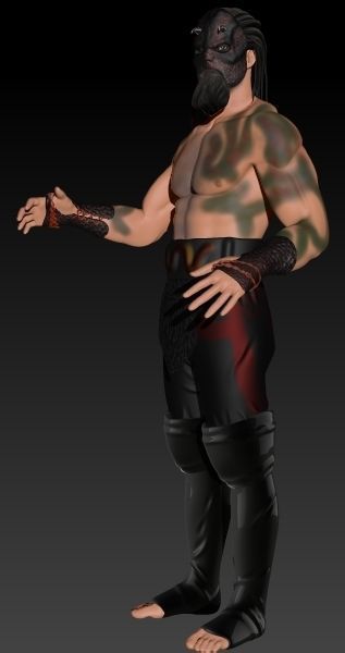 LUCHASAURUS AEW FANART 3D print model_5