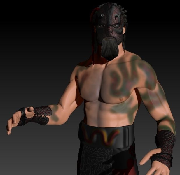 LUCHASAURUS AEW FANART 3D print model_3