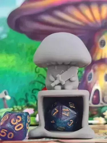Mushroom dice guardian 3D print model