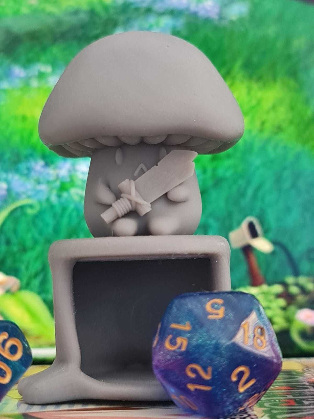 Mushroom dice guardian 3D print model_2