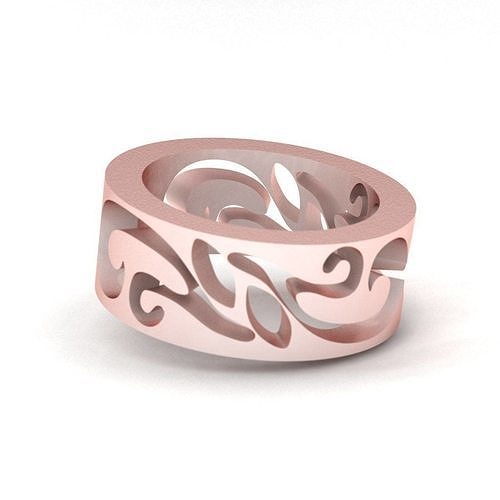 Modern ring 3D print model