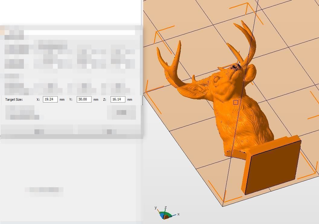 White tailed deer bust 3D print model_31