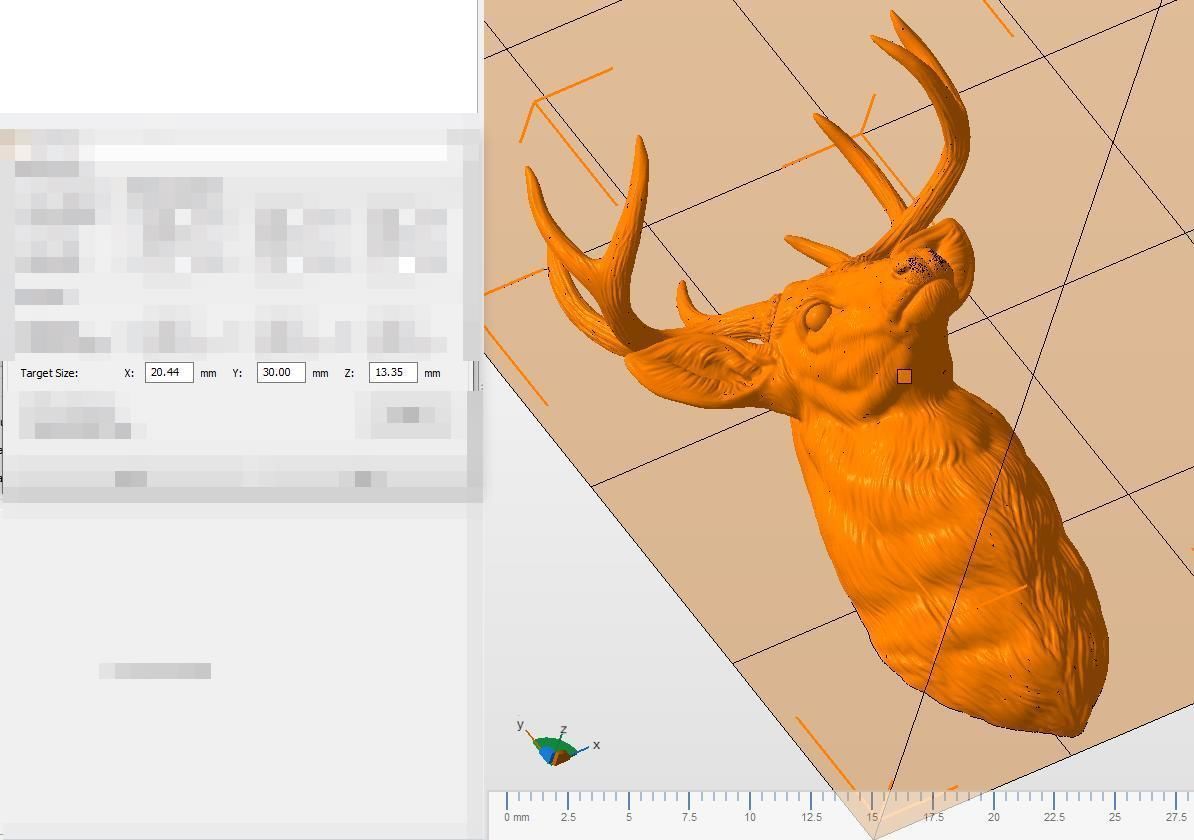 White tailed deer bust 3D print model_30