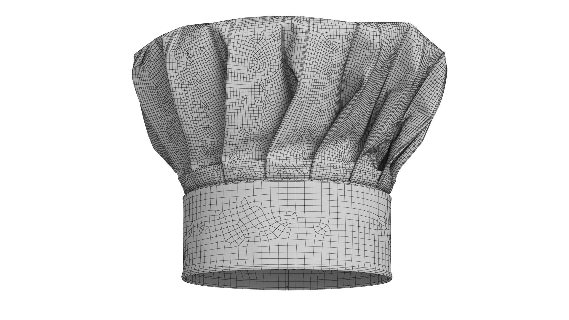 Chef Hat Collection 3D model_12