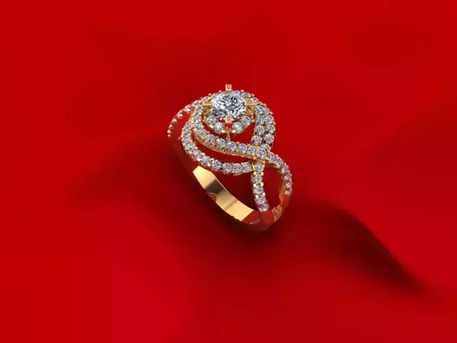 Twist Diamond Ring R11