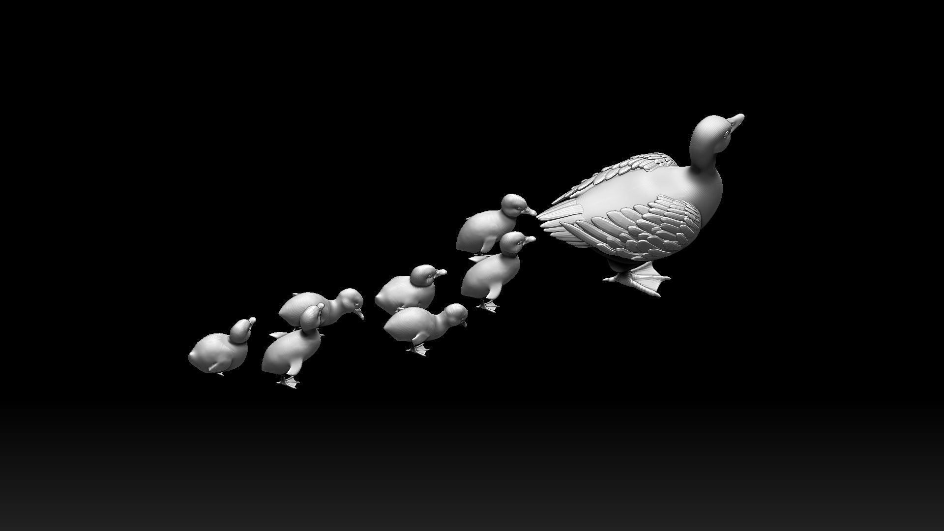 duckling duck 3D model_7