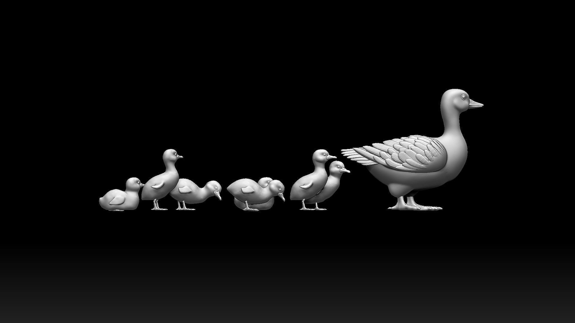 duckling duck 3D model_16