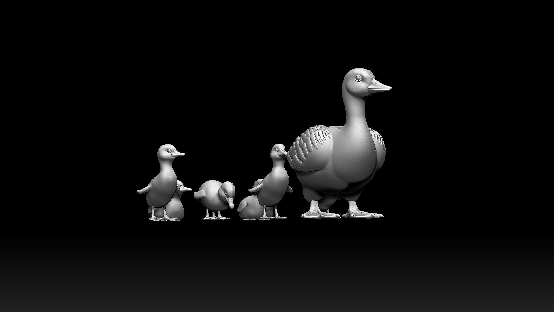 duckling duck 3D model_9