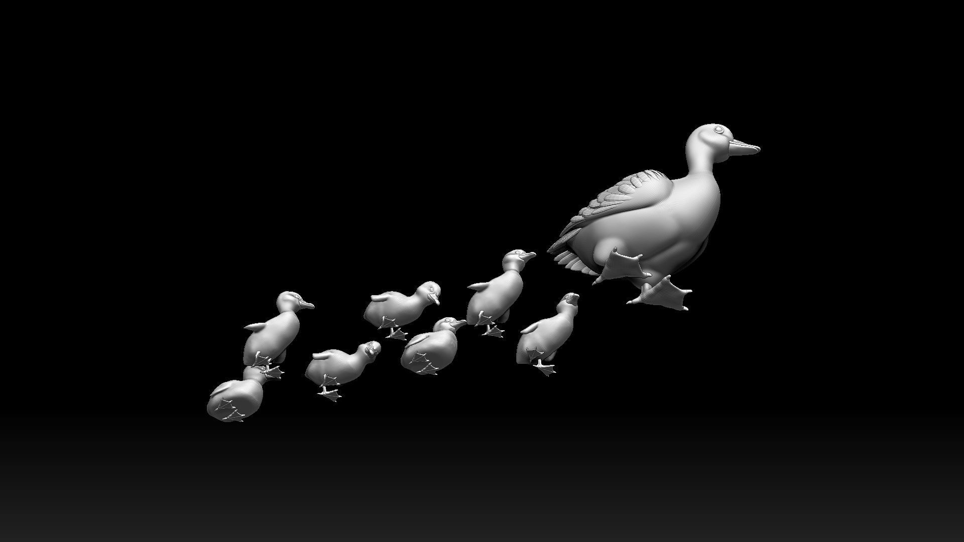 duckling duck 3D model_17